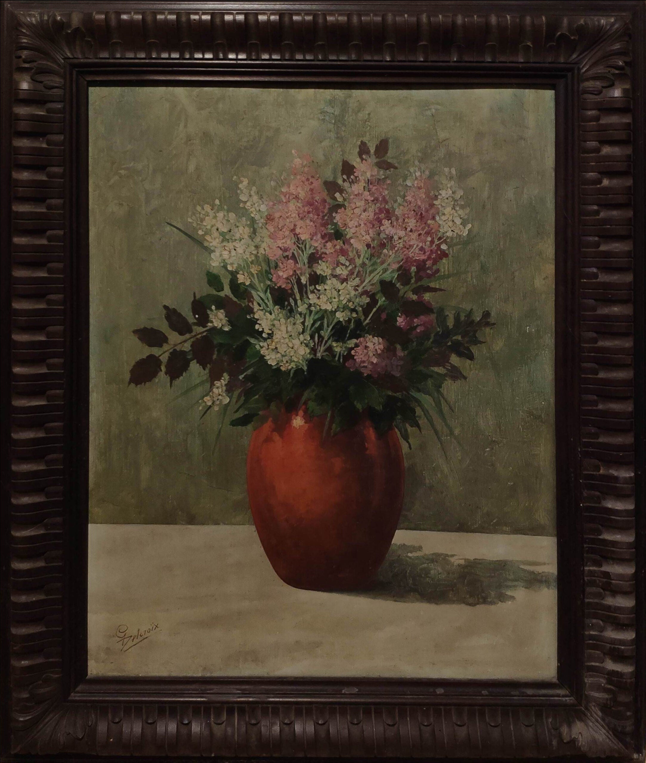 Giacomo Delcroix - Vase of Flowers