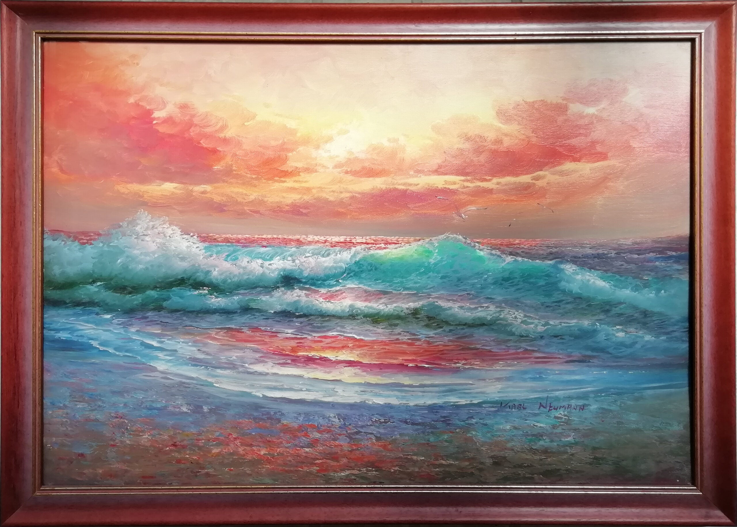 Karl Neumann - Tramonto sul mare