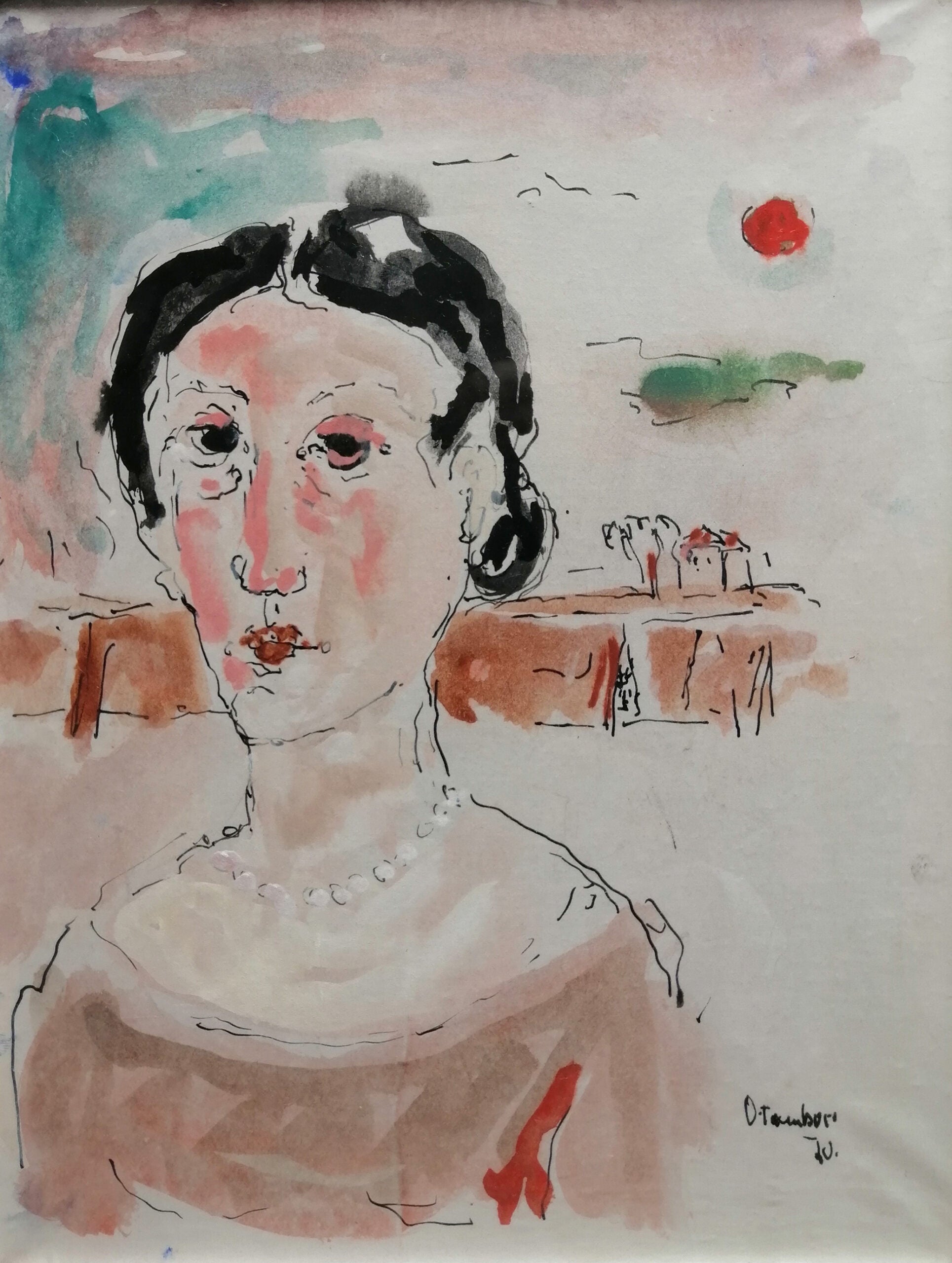 Atribuido a Orfeo Tamburi - Retrato de una mujer