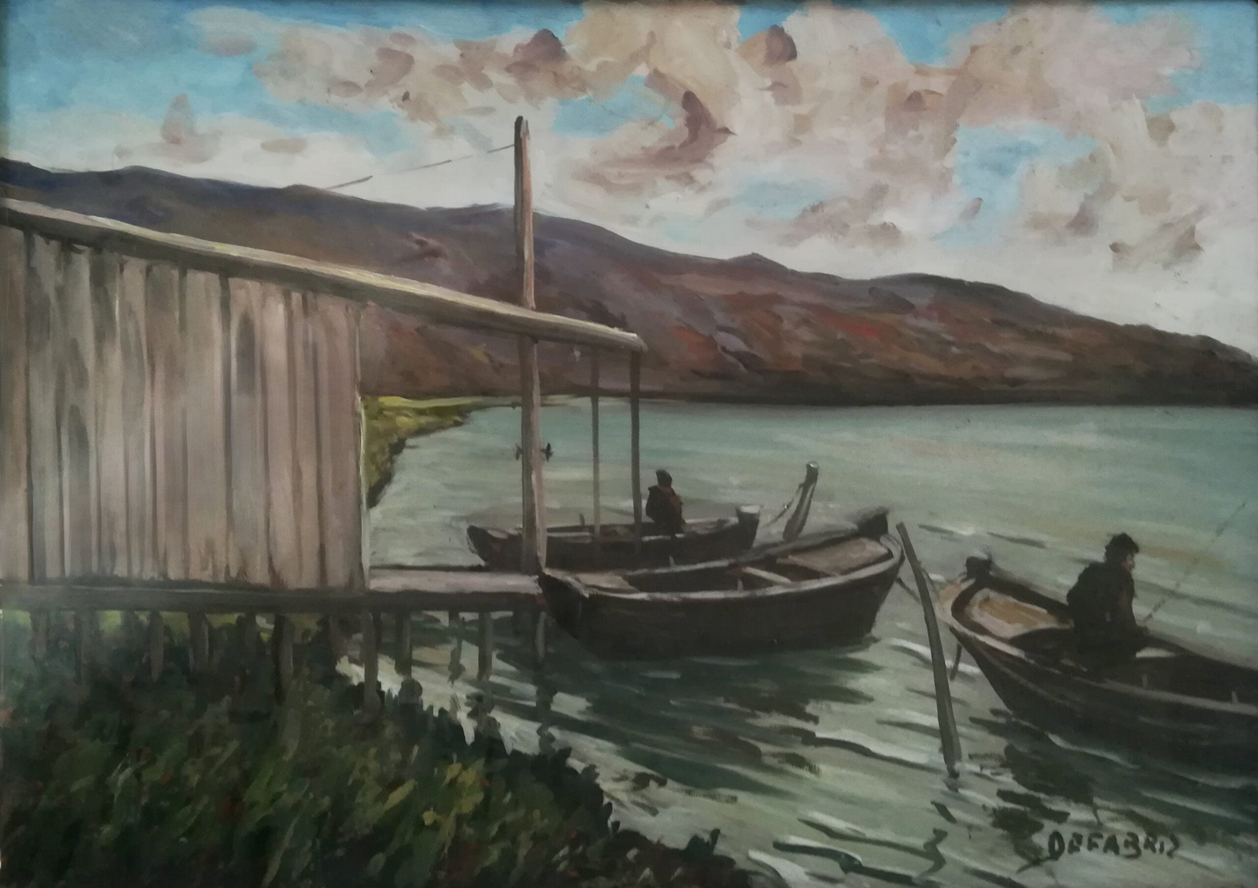 De Fabris - Escena de pesca