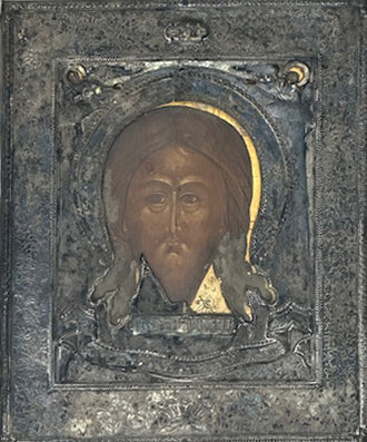 Santo Rostro (icono con riza plateada)