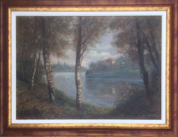 Francesco Maria Pieri - Paisaje sobre el río