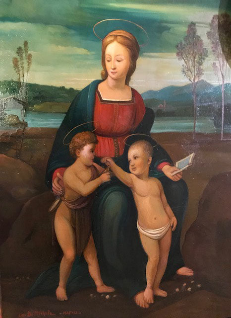 Ciro De Michele - Madonna of the Goldfinch (copy after Raphael)