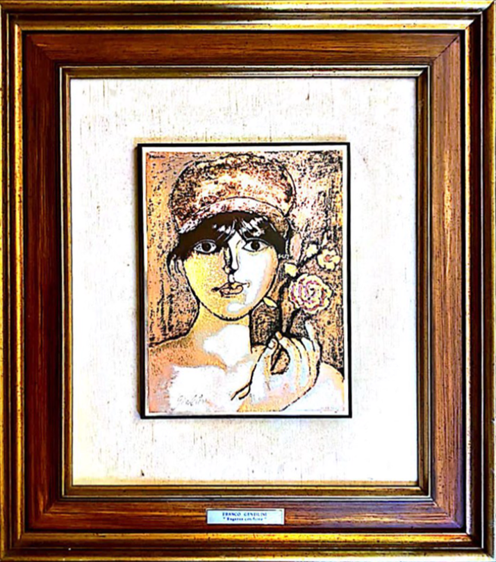 Franco Gentilini - Ragazza con fiore