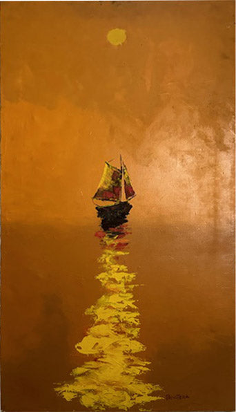 Francesco Privitera - Sailing Ship at Sunset