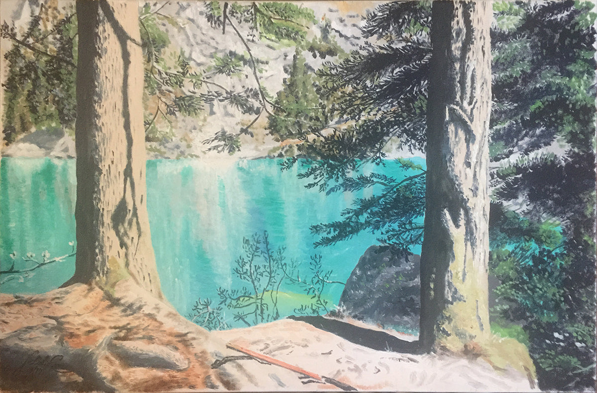 Getulio Cenci - Paseando por el lago de Braies