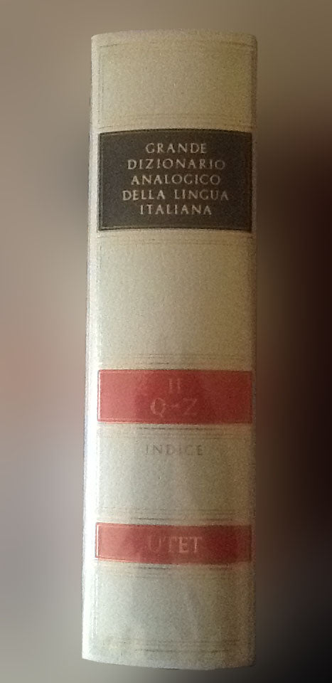 Gran Diccionario Analógico de la Lengua Italiana - Utet