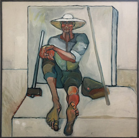 Marino Collecchia - Siesta at the quarries in front of the block
