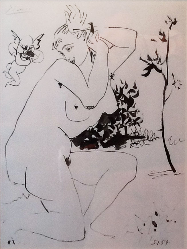 Pablo Picasso - Desnudo y criatura