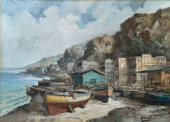 Silvestri - Untitled (Landscape with Boats)