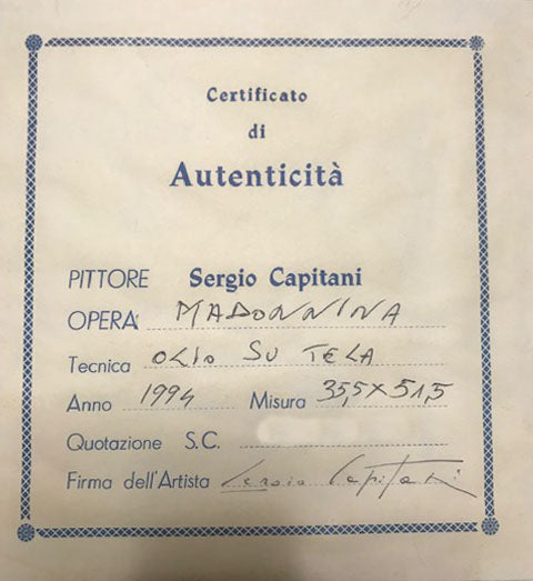 Sergio Capitani - Madonna