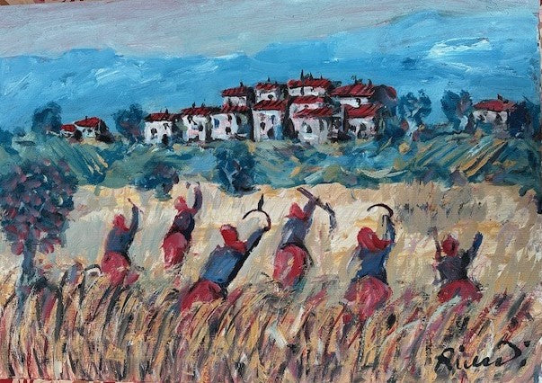 Attributable to Carlo Riccardi - Untitled (Peasants at Work)