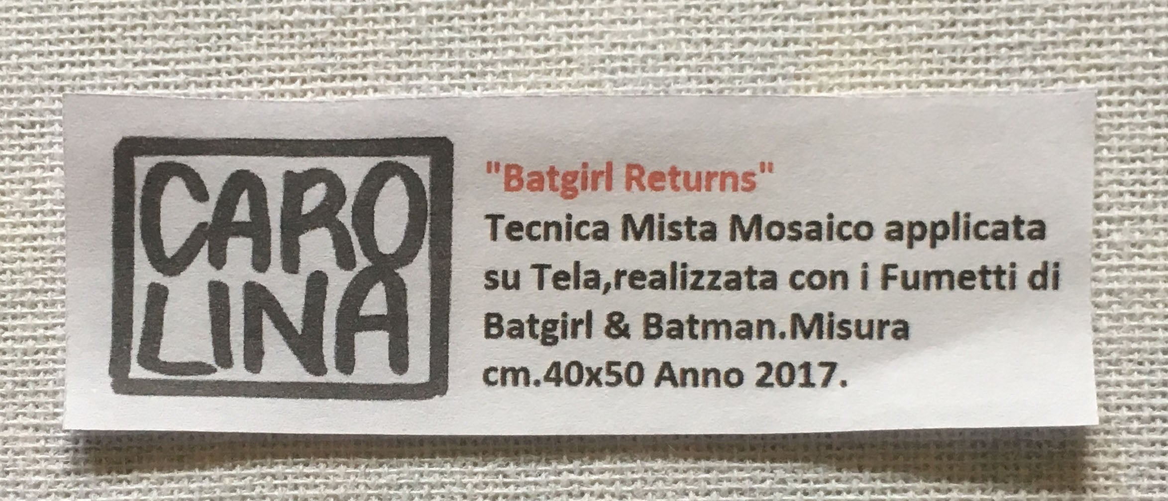 Carolina Art Design - Batgirl regresa