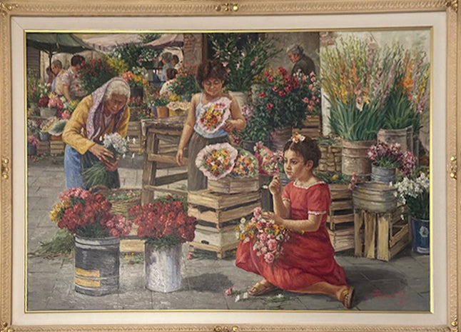 Ruggero Pasquarelli - Niña con flores
