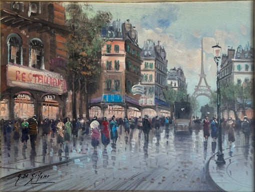 Giulio De Simone - Street in Paris