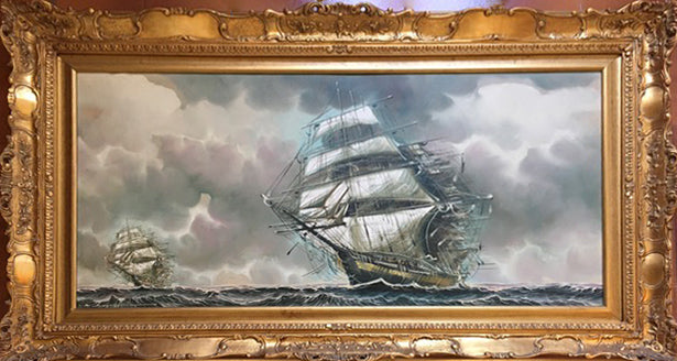 Renato Longanesi - Sailing Ships at Sea