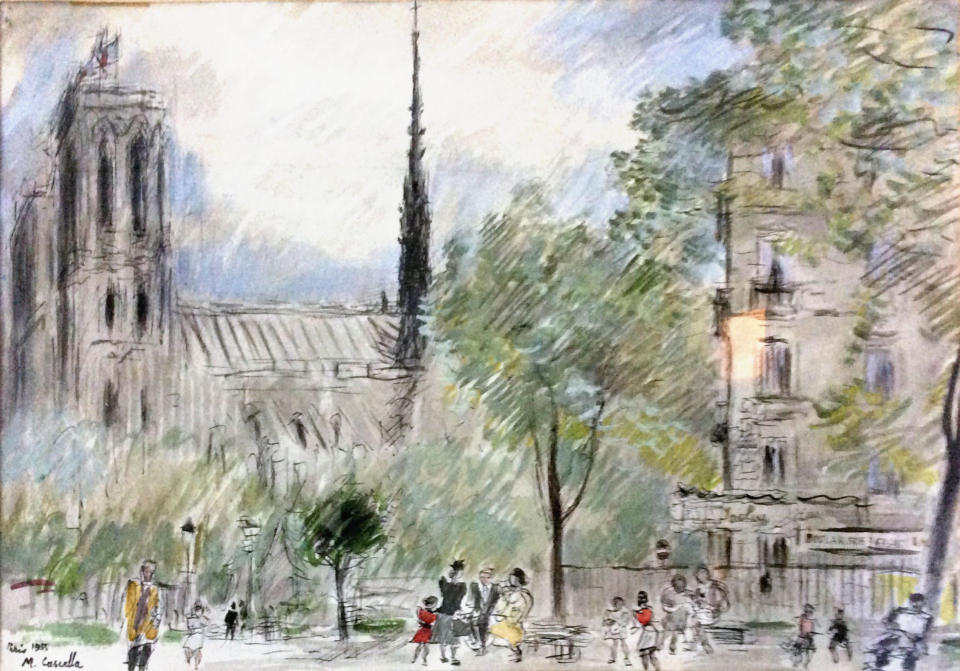 Michele Cascella - París 1955