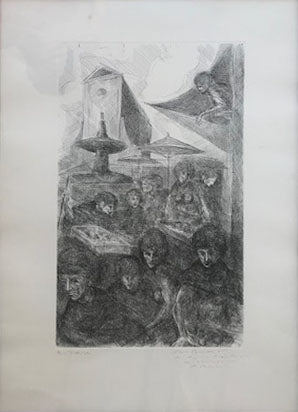 Angelo Canevari - Piazza del mercato