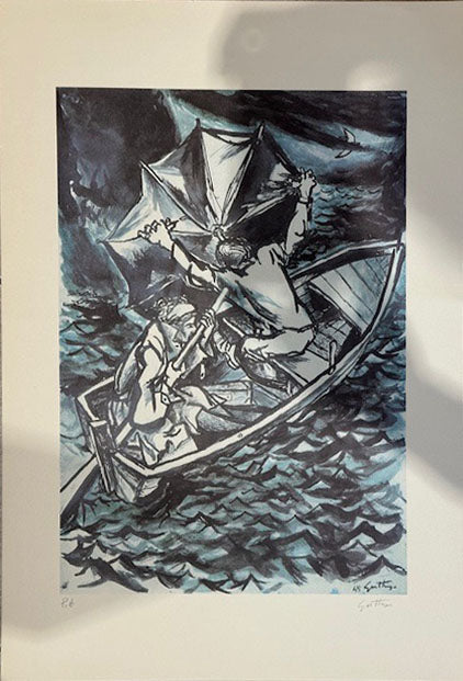 Renato Guttuso - La barca nella tempesta