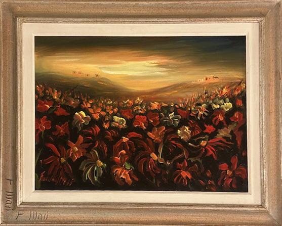 Fernando Masi - Campo de flores al atardecer