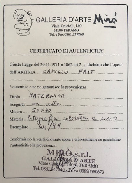 Camillo Fait - Maternità