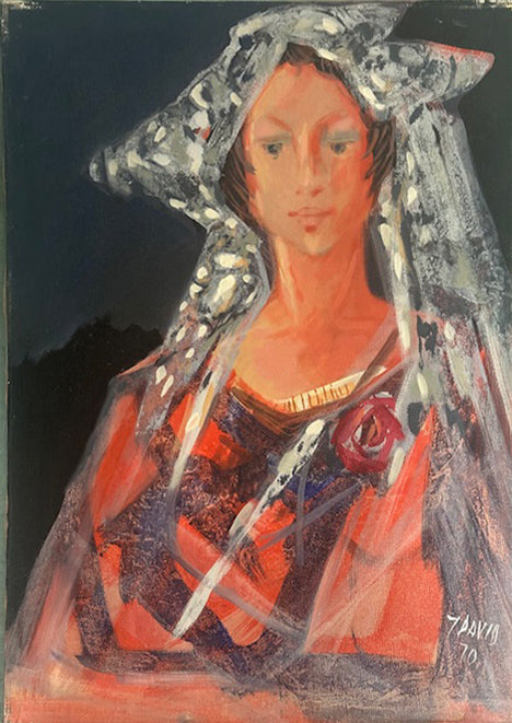 David Grazioso, in arte "7 David" - Senza titolo (figura di donna)