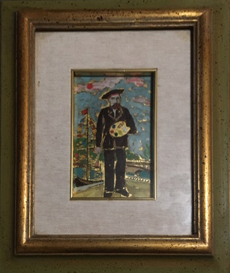 A. Tassi - Self-portrait (homage to Rousseau)