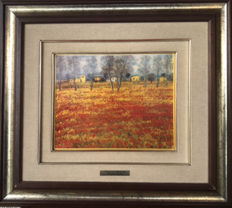Michele Cascella - Campo de amapolas
