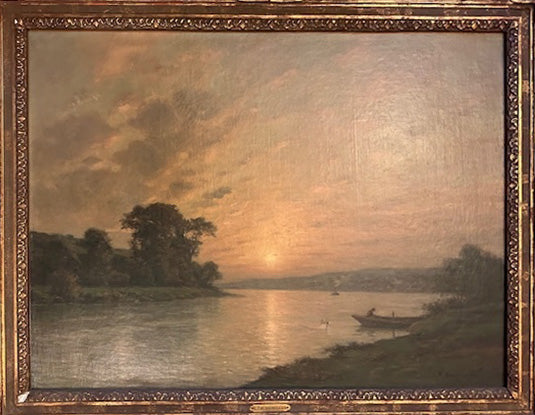 Brugherol - Tramonto sul fiume