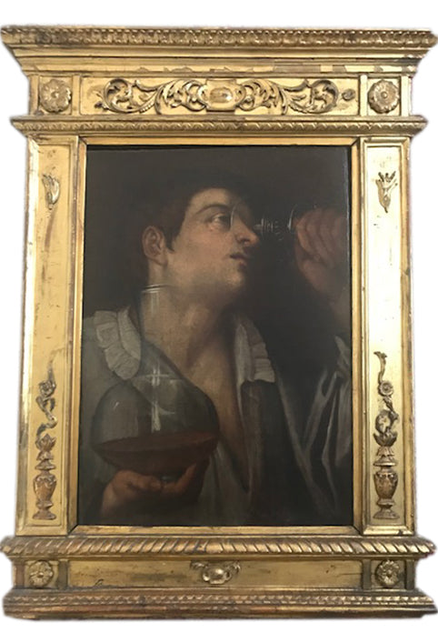 Artista desconocido - Hombre con una copa de vino