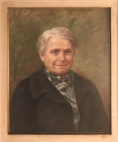 Paola Serra Zanetti - Ritratto di donna con foulard