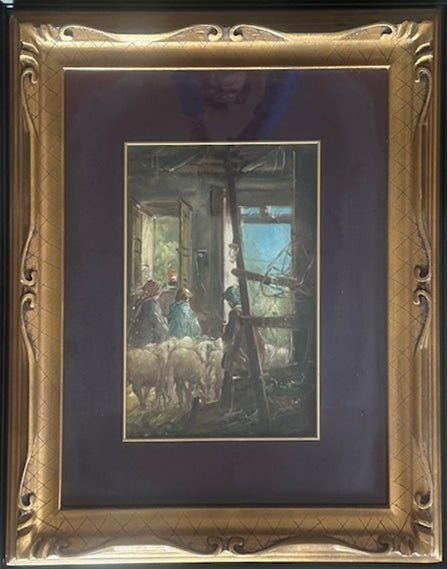 Mario Fattori - Interior de un redil