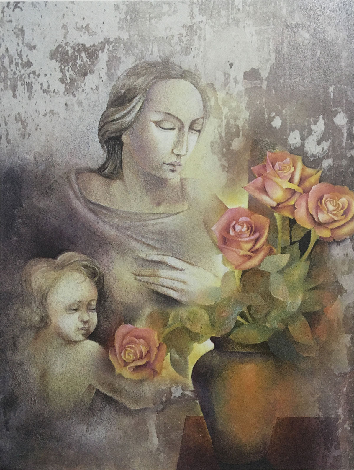 Alvaro Peppoloni - Motherhood with Roses