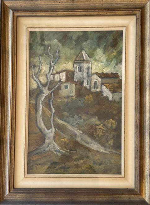 Paesaggio in olio su tela di Nicola Jannelli