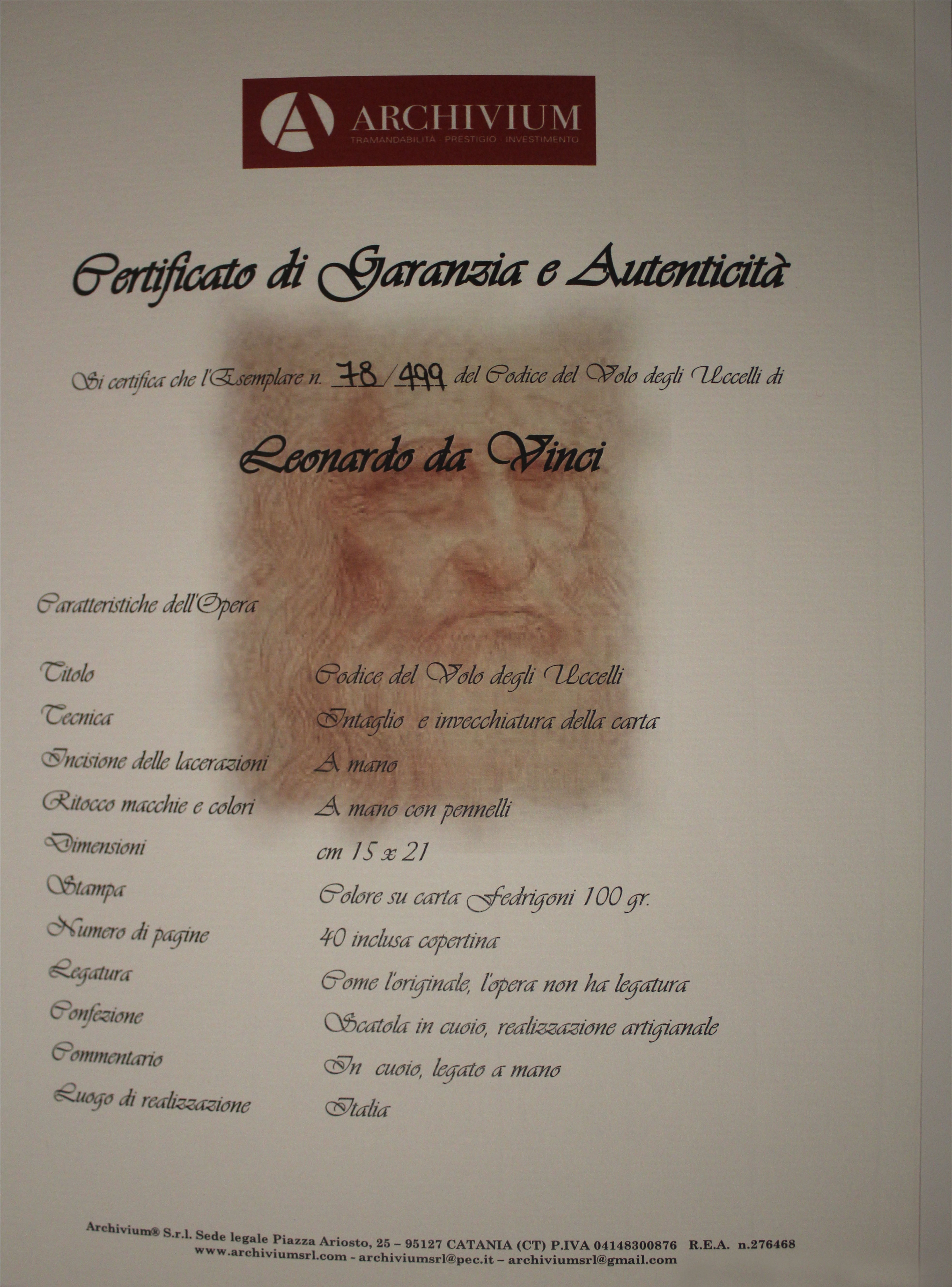 Leonardo da Vinci's Codex on Flight - Archivium