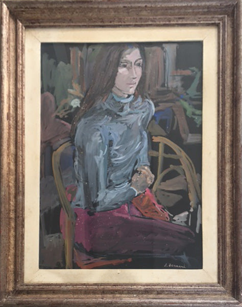 Enzo Faraoni - Sin título (Retrato femenino)
