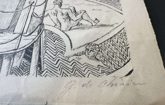 L'ospite misterioso – Litografia – Giorgio De Chirico