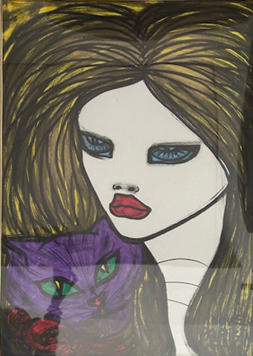 Novella Parigini - Mujer con gato