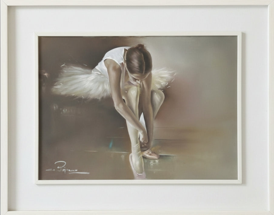 Ballerina, olio su tela di Antonio Peirano