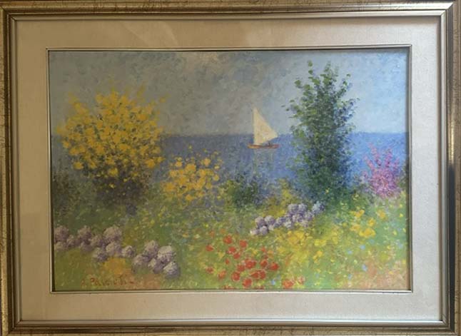 Paesaggio, olio su tela di Antonio Pasciuti