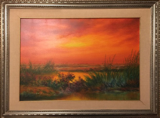 Antonio Zambrella (Lucanino) - Reeds at Sunset