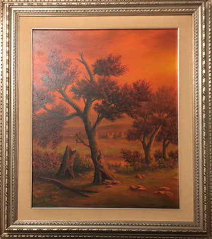 Antonio Zambrella (Lucanino) - Trees at Sunset