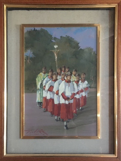 Lorenzo Palazzi - Procesión al Santuario de Montenero en Livorno