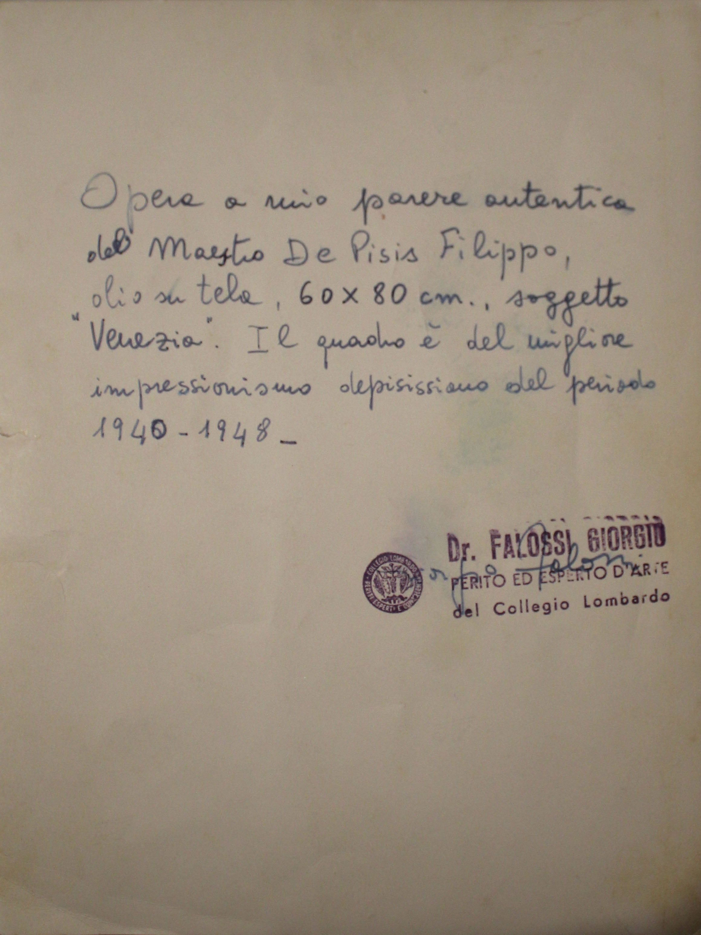 Atribuido a Filippo De Pisis - Sin título