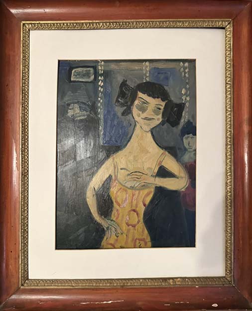Cabaret, olio su tavola di Erich Wegner
