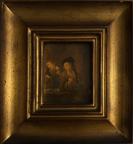 Author's Copy by Godfried Schalkeng - The Smoker; A Man with a Pipe and a Man Pouring a Glass