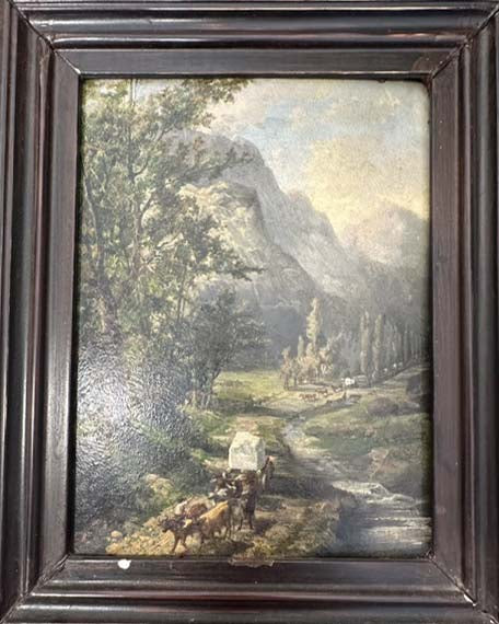 Paesaggio montano attribuito a Eugenio Agneni