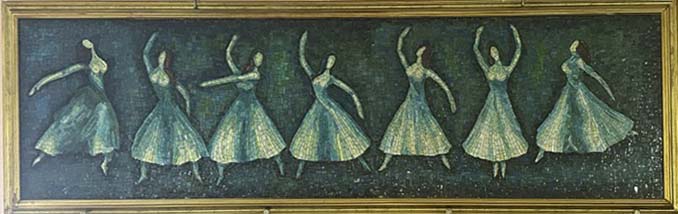 Ballerine, mosaico di Giulio Meloni