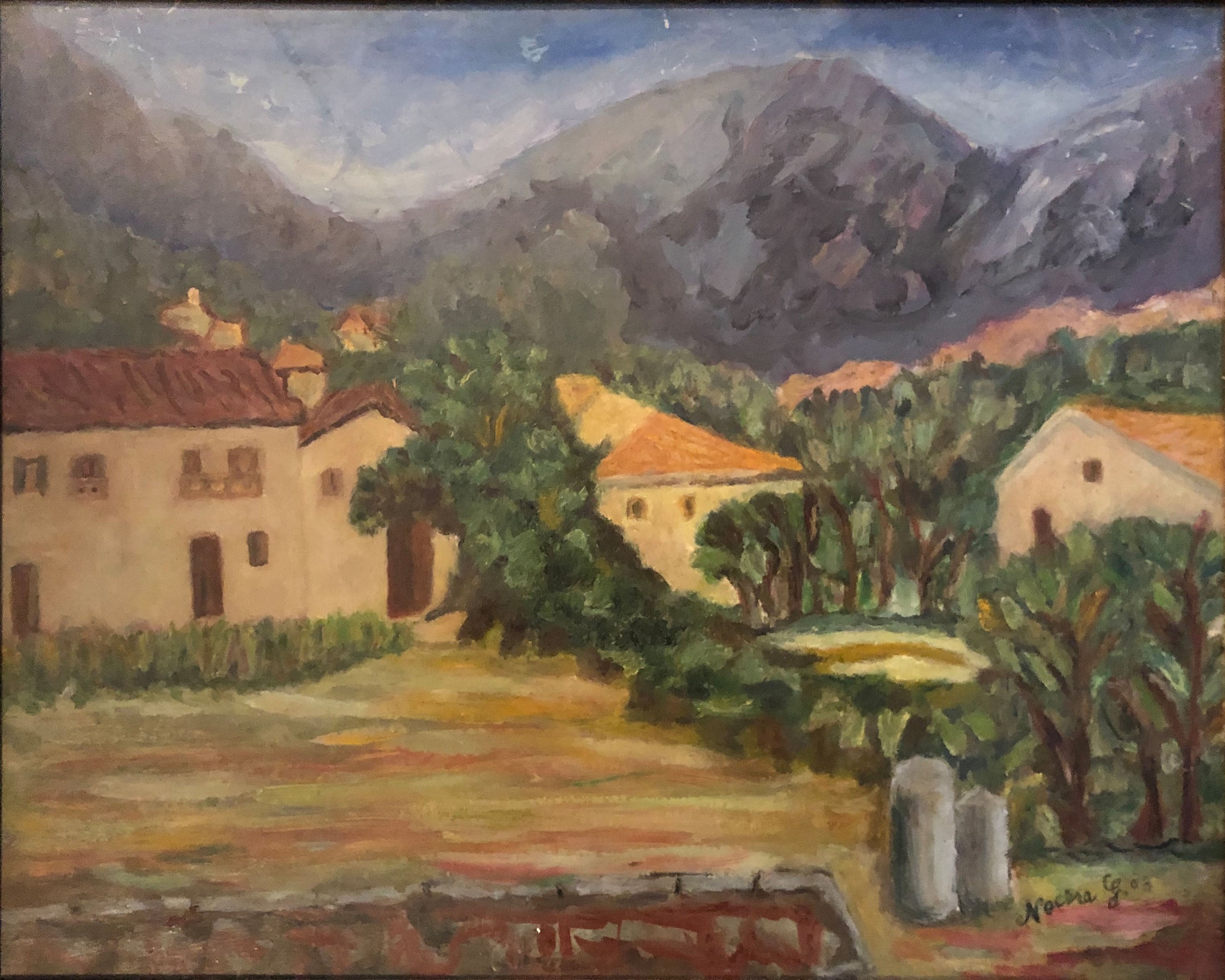 Giacoma Nocera - Farmhouse with Mountains