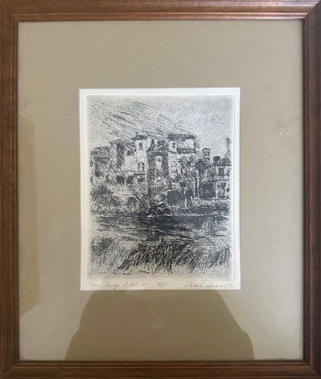 Silvano Silvani - Casas a lo largo del río Velino